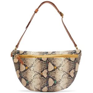 Clare V. Grand Fanny Snakeskin